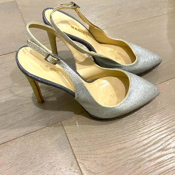 Vero cuoio Nadine sliver and gold pump - Picture 1 of 4